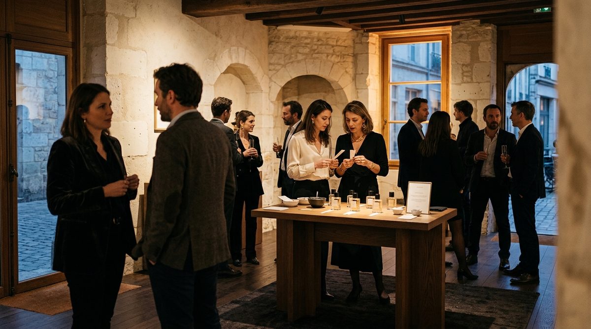 Soirée privée du Cercle des Ambassadeurs dans un lieu élégant à Nantes.